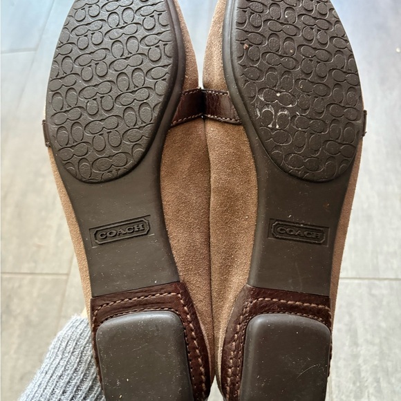 Coach Suzie suede leather loafers driving mocs women brown 9 - Picture 4 of 7